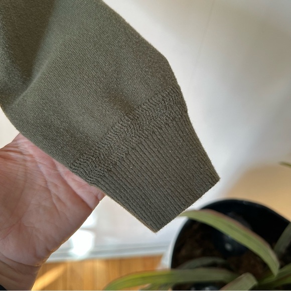 Diesel Cardigan Sweater Grandpa In Olive Green Size L - Picture 5 of 8